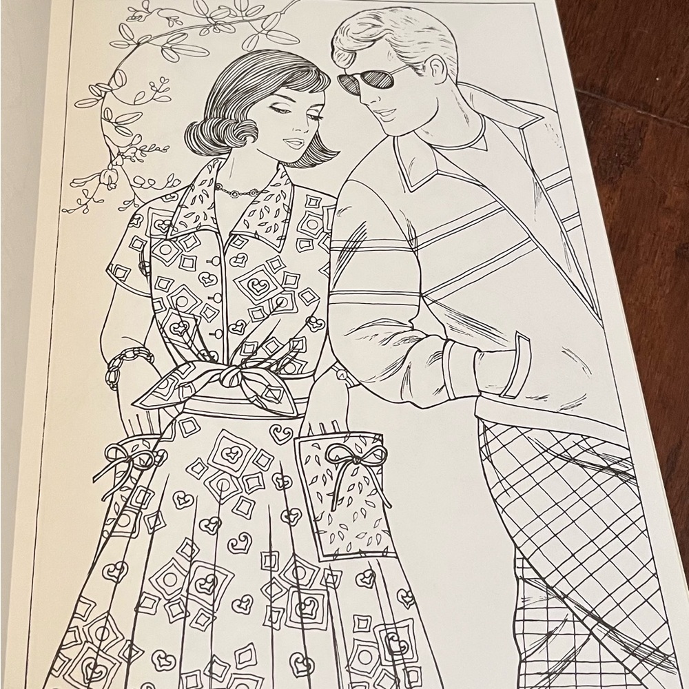 Coloring Book Set - Fabulous Fashions & Art Nouveau - Picture 4 of 8